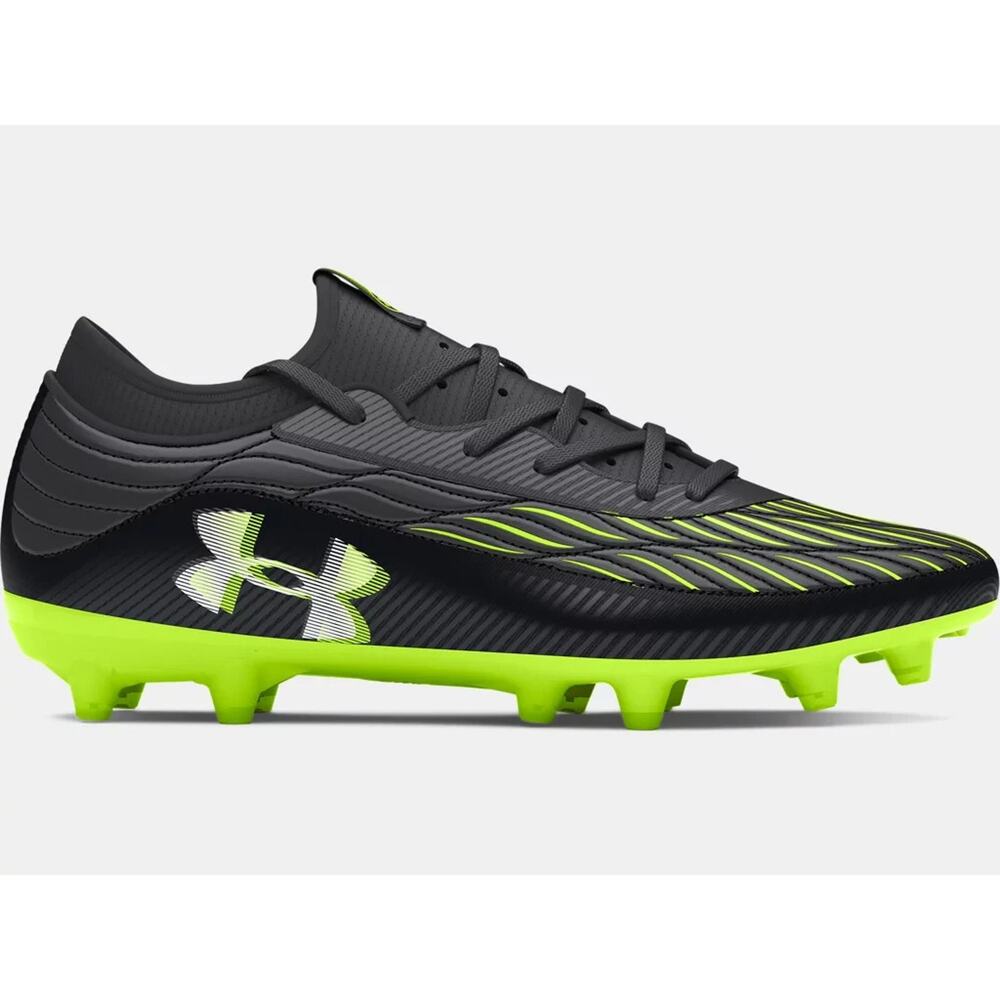 Under Armour Unisex UA Magnetico Select 4 FG Soccer Cleats Black/Anthracite 10 - Picture 4 of 7